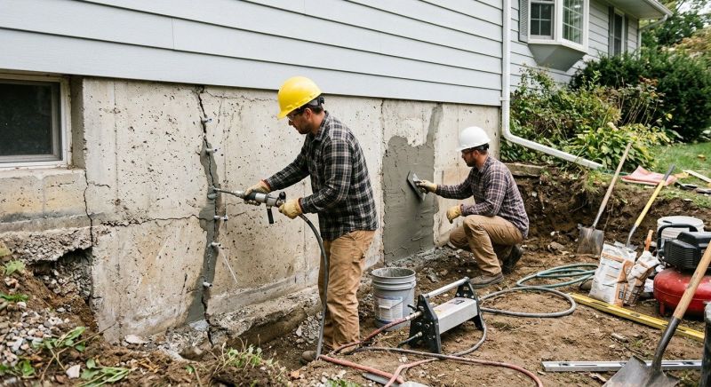 Basement Foundation Repair in Hooper, UT
