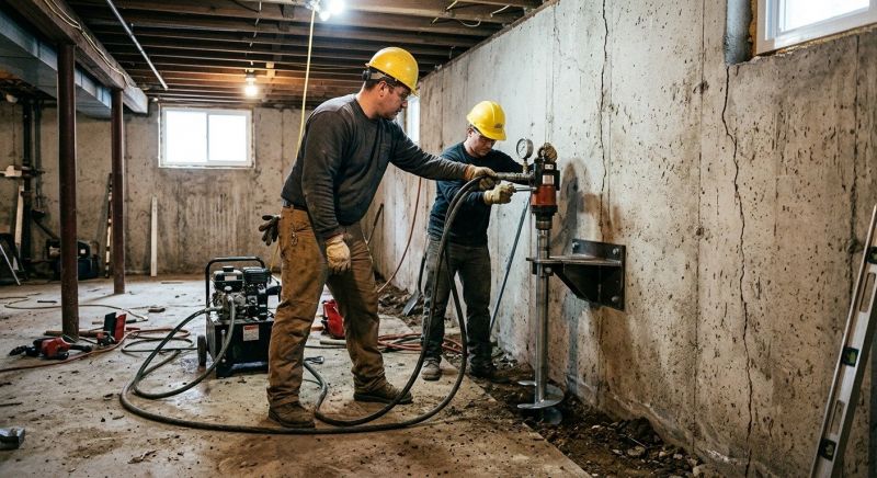 Basement Stabilization in Davis County, UT