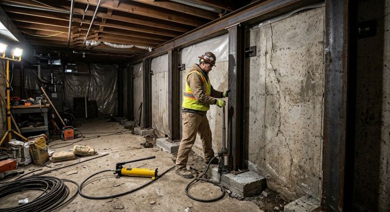 Basement Stabilization in Davis County, UT