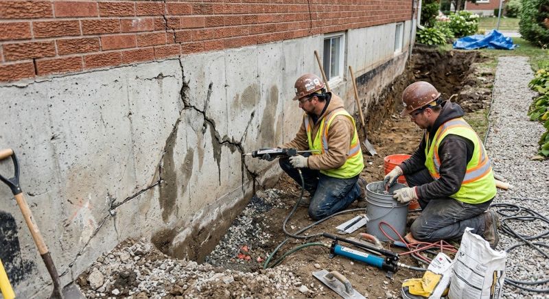 Cracked Foundation Repair in Huntsville, UT