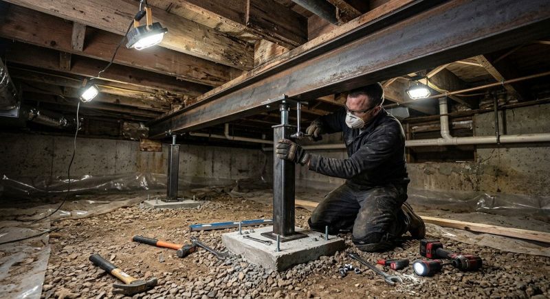 Crawlspace Structural Repair in Davis County, UT