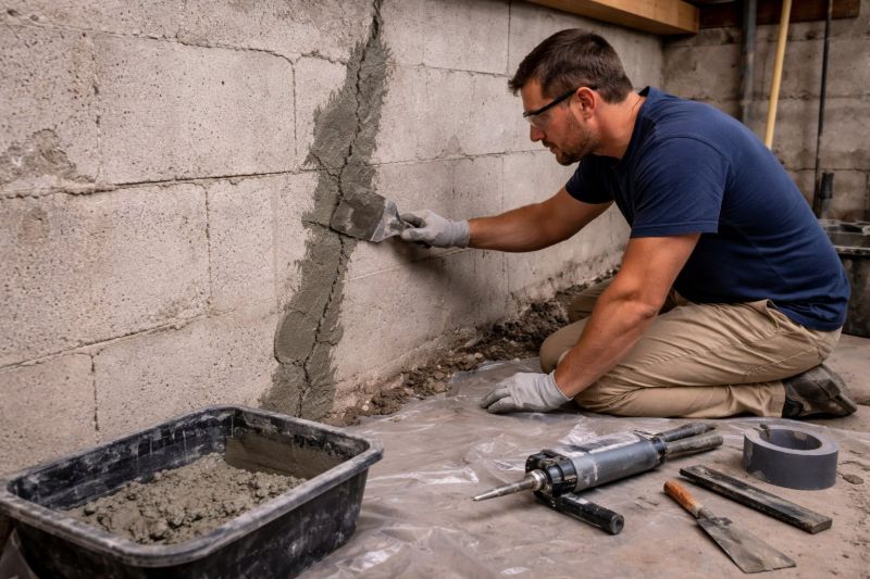 Foundation Crack Repair in Morgan, UT