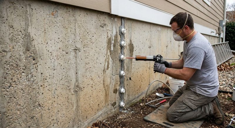 Foundation Crack Sealing in Davis County, UT