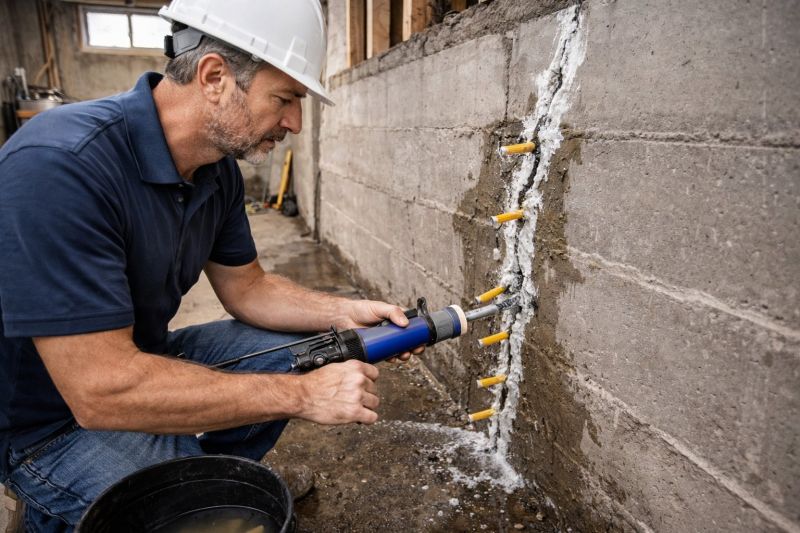 Foundation Crack Sealing in Davis County, UT