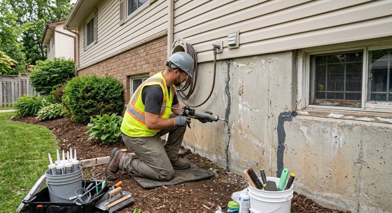 Foundation Crack Sealing in Davis County, UT