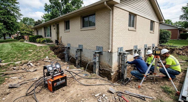 Foundation Pier Leveling in Davis County, UT