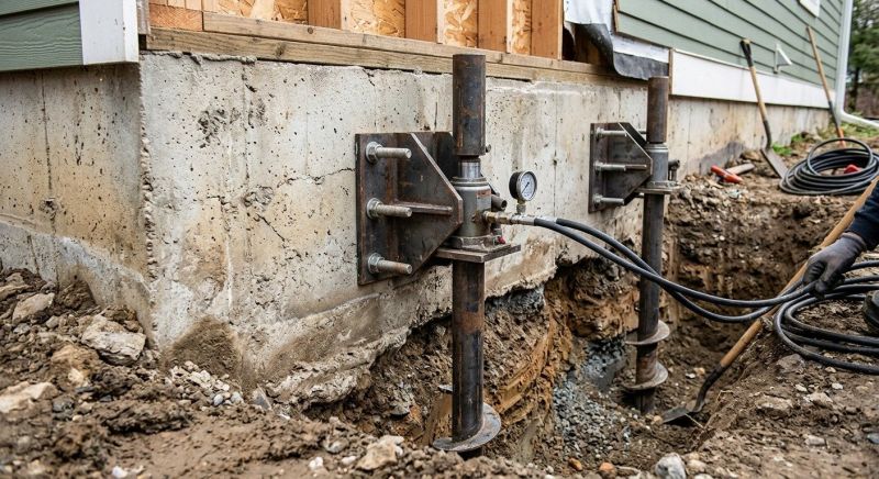 Foundation Pier Leveling in Davis County, UT