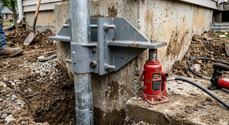 Foundation Pier Leveling in Davis County, UT
