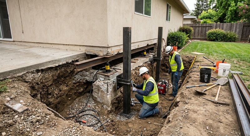 Foundation Pier Repair in Davis County, UT
