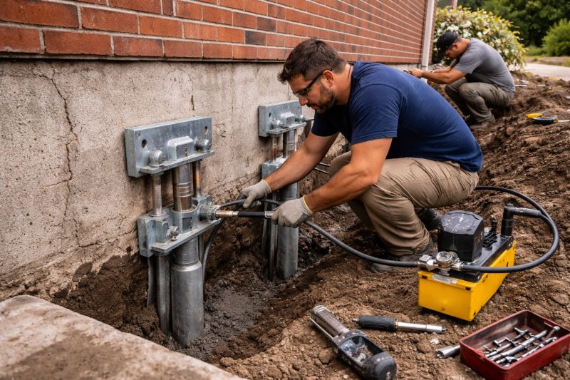 Foundation Pier Repair in Davis County, UT
