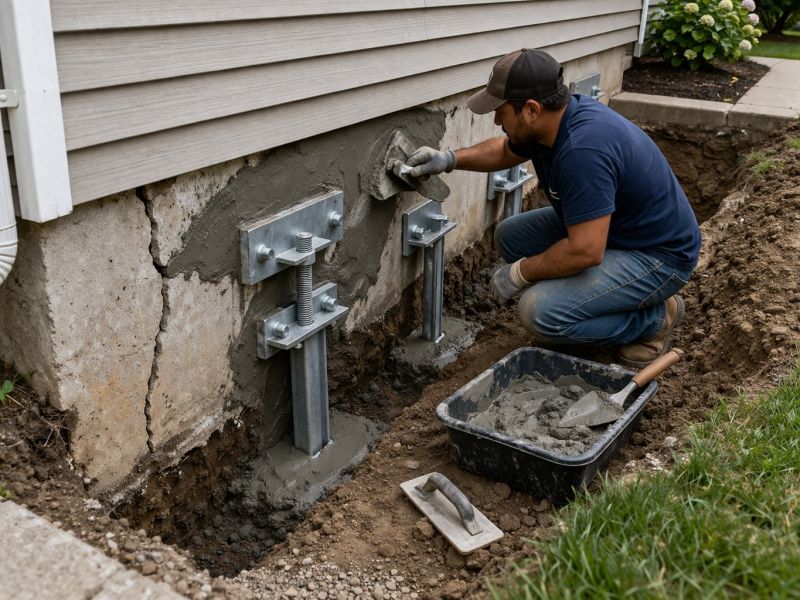 Foundation Pier Repair in Davis County, UT