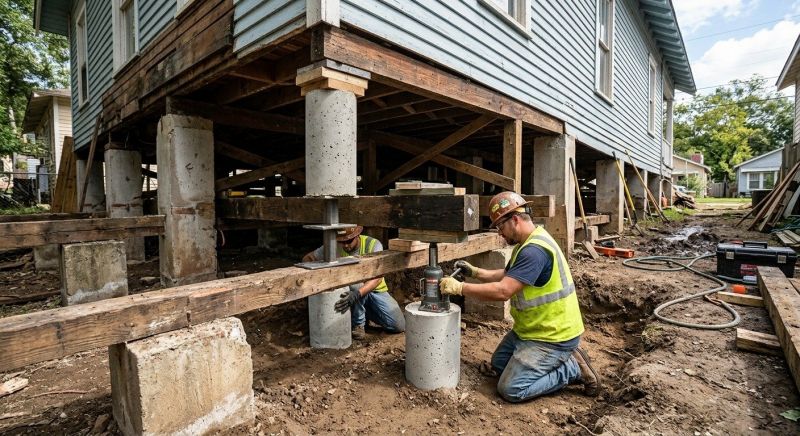 Foundation Pier Repair in Davis County, UT