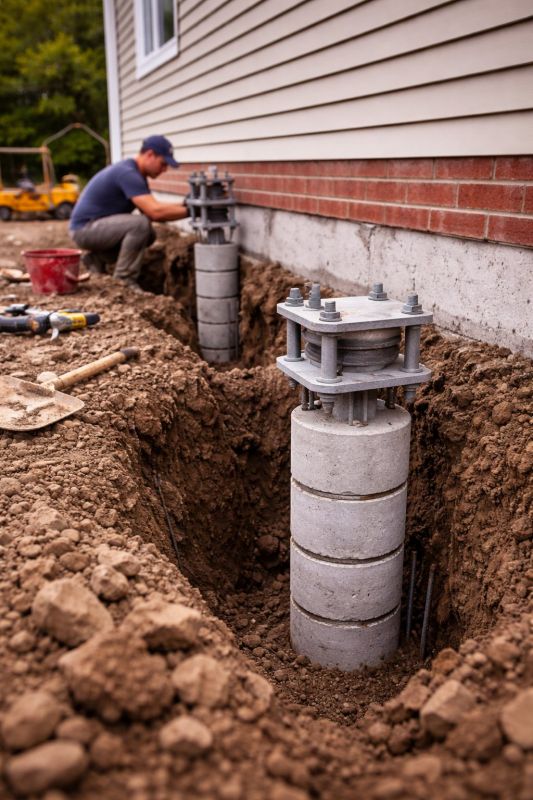 Helical Piers Installation in Davis County, UT