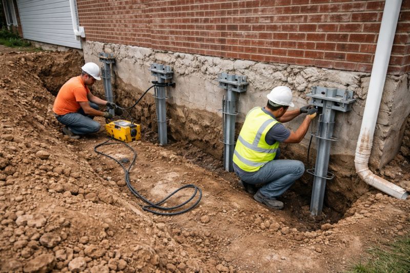 Helical Piers Installation in Davis County, UT