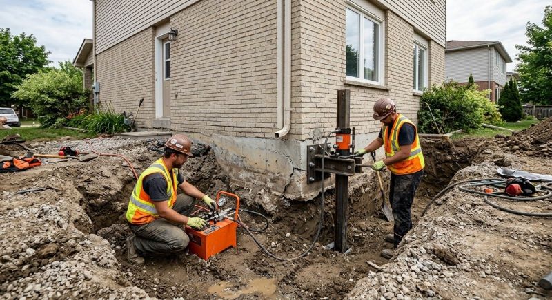 Sinking Foundation Lifting in Davis County, UT