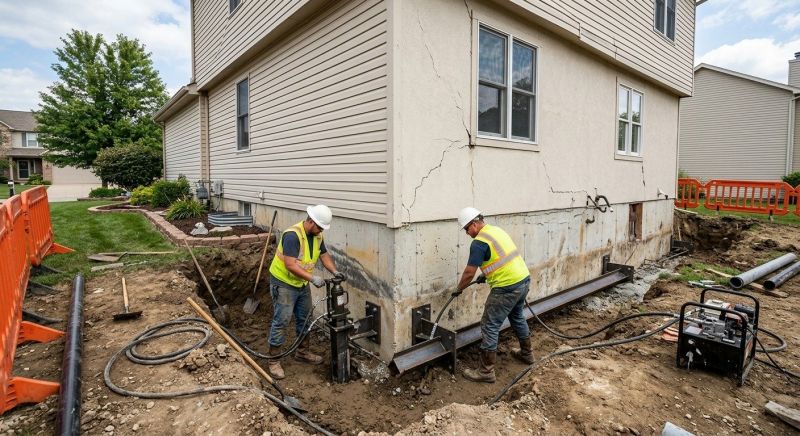 Sinking Foundation Repair in Bountiful, UT