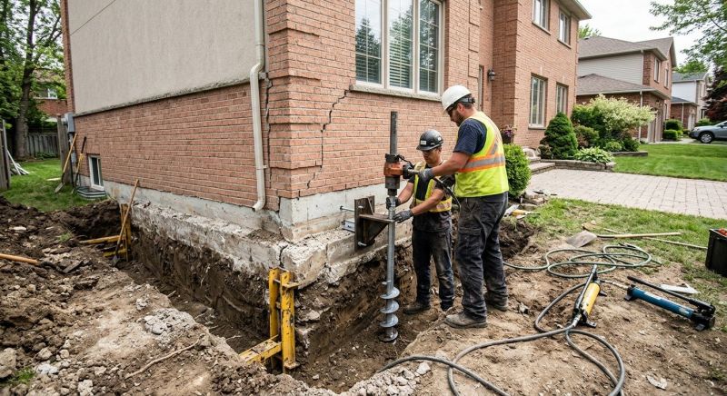 Sinking Foundation Repair in Centerville, UT