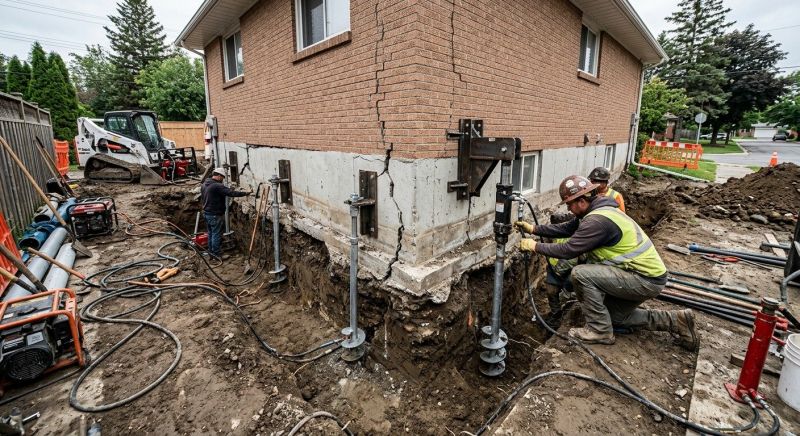 Sinking Foundation Repair in Davis County, UT