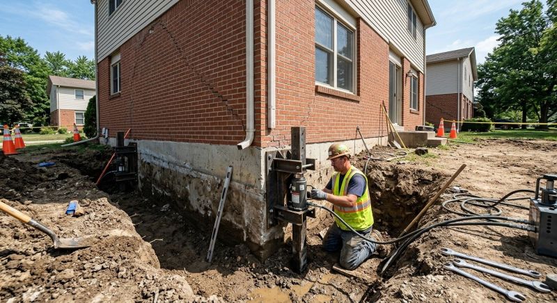 Sinking Foundation Repair in Morgan, UT