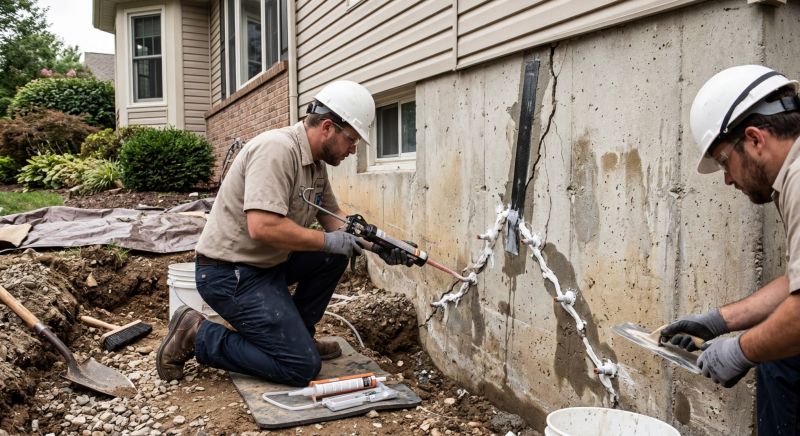 Structural Crack Repair in Davis County, UT